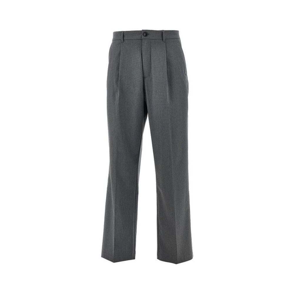 Les Deux Men 'Reece' Mini Check Viscose-Blend Pants